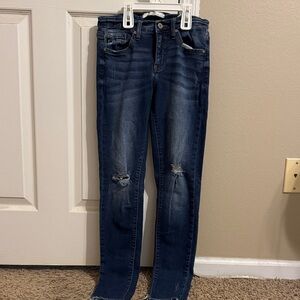 KanCan Dark Blue Distressed Skinny Jeans